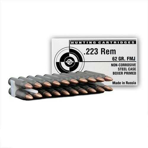 223 Rem 62 Grain Full Metal Jacket 20 Rounds TULA Ammunition 223 Remington